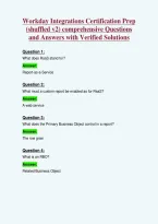 Workday Integrations Certification Prep&NewLine;&lpar;shuffled v2&rpar; comprehensive Questions&NewLine;and Answers with Verified Solutions