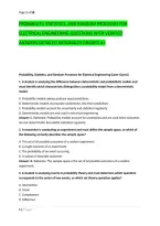 Probability&comma; Statistics&comma; And Random Processes For &NewLine;Electrical Engineering Questions With Verified &NewLine;Answers Detailed Rationales Graded A&plus;