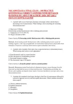 Nsg 4100 Exam 4 &sol; Final Exam &ndash; 100 Practice &NewLine;Questions & Correct Answers With Detailed &NewLine;Rationales &vert; Adult Health Iii &vert; 2026&ndash;2027 Q&A &vert; &NewLine;Instant Download Pdf