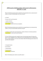 ABFAS Practice Detailed Questions with Verified Answers 2026&sol;2027 &ndash; A&plus; Grade &ndash; Exam Preparation