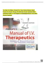 Test Bank For Phillips&rsquo;s Manual Of I&period;v&period; Thera- Peutics&colon; Evidence-Based Practice For Infusion Therapy 7Th Edition Lisa Gorski&vert;