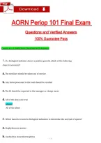 AORN Periop 101 Final Exam &lpar;Latest 2026&sol;2027&rpar; Actual Questions & Answers with Rationales A&plus; Graded &vert; Updated PDF