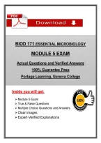 BIOD 171 Module 5 Exam &ndash; Essential Microbiology Portage Learning &lpar;Latest 2026&sol;2027&rpar; Actual Questions & Answers &vert; Updated PDF