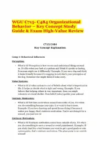 WGU C715 Organizational Behavior Complete Exam & Study Master Bundle &vert; Extra Practice Q&As&comma; Pre‑Assessment PGTO&comma; Chapter Summaries&comma; Flashcards&comma; Task 3 Essay & Objective Assessment Guide &lpar;Big Five&comma; MBTI&comma; Holland Codes&rpar; &vert; Verified 2026‑2027 Prep