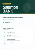 Brock Biology of Microorganisms &lpar;16th Edition&rpar; - 34 Complete Chapter-by-Chapter Question Bank with Answers & Explanations