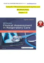 Test bank For Wilkins clinical assessment in respiratory care 8th edition by Huber&comma; Chapters 1 - 21
