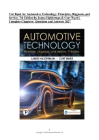 Test Bank for Automotive Technology&colon; Principles&comma; Diagnosis&comma; and Service&comma; 7th Edition by James Halderman & Curt Ward &vert; Complete Chapters 1&ndash;136 &vert; Questions & Answers 2027&NewLine;