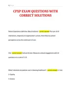 Cpxp Exam Questions With&NewLine;Correct Solutions