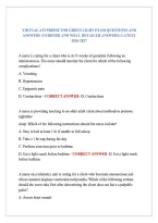Virtual Ati Predictor Green Light Exam Questions And &NewLine;Answers &lpar;Verified And Well Detailed Answers&rpar; Latest &NewLine;2026-2027