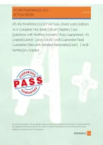 ATI RN PHARMACOLOGY ACTUAL EXAM 2026 &vert; Edition &NewLine;10&period;0 Complete Test Bank &vert; All 48 Chapters &vert; 240 &NewLine;Questions with Verified Answers &vert; Pass Guaranteed - A&plus; &NewLine;Graded&vert; Latest   &lpar;2025 &sol; 2026&rpar; 100&percnt; Guarantee Pass&vert; &NewLine;Guarantee Pass with Detailed Rationales&lpar;2026&rpar;