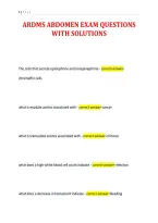 Ardms Abdomen Exam Questions&NewLine;With Solutions