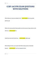 Ccrp Aacvpr Exam Questions&NewLine;With Solutions