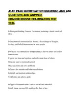 Asap Pace Certification Questions And Ans Comprehensive Examination Test2026&NewLine;