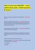 CAIB 3 Practice Exam 2026&sol;2027 &ndash; Latest &NewLine;Updated Study Guide &vert; Verified Questions & Answers &NewLine;  &NewLine; &NewLine;