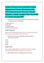 Florida 2-20 General Lines Examination Newest &NewLine;Evaluated Exam Practice 120 Questions 2026&NewLine;2027&vert;Original Questions & Answers &vert;Detailed &NewLine;Rationales &vert;&ast;Hinted&ast; Complete Exam Prep Graded &NewLine;A&plus;&ast;&ast;Instant Download Pdf&ast;&ast; 