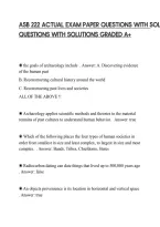 Asb 222 Actual Exam Paper Questions With Solutions Graded A&period;pdf&NewLine;&NewLine;