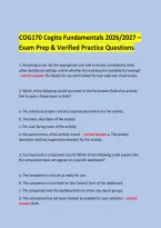  &NewLine;COG170 Cogito Fundamentals 2026&sol;2027 &ndash; Exam Prep & Verified Practice Questions &NewLine;