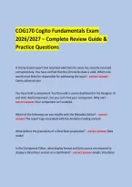COG170 Cogito Fundamentals Exam &NewLine;2026&sol;2027 &ndash; Complete Review Guide & Practice Questions &NewLine;