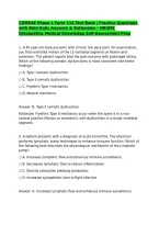 COMSAE Phase 1 Form 114 Test Bank &vert; Practice Questions with Bold Italic Answers & Rationales &ndash; NBOME Osteopathic Medical Knowledge Self-Assessment Prep