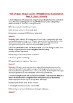 NUR 175 Exam 3 Actual Exam V2 &vert; NUR 175 Mental Health &lpar;NUR175 &NewLine;Exam 3&rpar; &vert; Joyce University