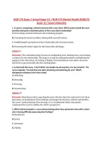 NUR 175 Exam 1 Actual Exam V1 &vert; NUR 175 Mental Health &lpar;NUR175 &NewLine;Exam 1&rpar; &vert; Joyce University 
