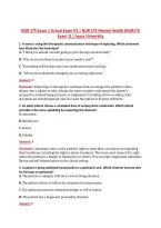 NUR 175 Exam 1 Actual Exam V2 &vert; NUR 175 Mental Health &lpar;NUR175 &NewLine;Exam 1&rpar; &vert; Joyce University