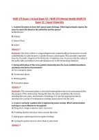 NUR 175 Exam 1 Actual Exam V2 &vert; NUR 175 Mental Health &lpar;NUR175 &NewLine;Exam 1&rpar; &vert; Joyce University