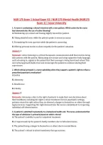 NUR 175 Exam 1 V1&ndash;V3 &vert; NUR 175 Mental Health &vert; Actual Q&A with Rationale &lpar;NUR175 Exam 1&rpar; &vert; Joyce University