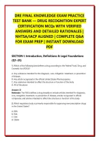 Title&colon; DRE Final Knowledge Exam Practice Test Bank