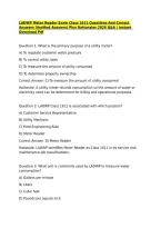LADWP Meter Reader Exam Class 1611 Questions And Correct Answers &lpar;Verified Answers&rpar; Plus Rationales 2026 Q&A &vert; Instant Download Pdf&NewLine;