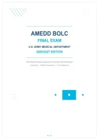AMEDD BOLC Final Exam &mdash; U&period;S&period; Army Medical Department 2026&sol;2027 Edition &mdash; exam preparation material
