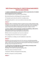 NUR 175 Exam 4 Actual Exam V1 &vert; NUR 175 Mental Health &lpar;NUR175 &NewLine;Exam 4&rpar; &vert; Joyce University 