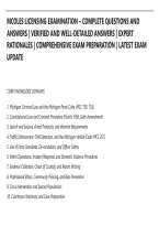 Mcoles Licensing Examination &ndash; Complete Questions And&NewLine;Answers &vert; Verified And Well-Detailed Answers &vert; Expert&NewLine;Rationales &vert; Comprehensive Exam Preparation &vert; Latest Exam&NewLine;Update