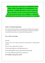 Toefl Exercise Listening Comprehension&comma; Structure And Written Expression&comma; And Reading Comprehension Latest Updated Real 2026-2027 Final Exam With Complete Detailed Questions And Correct Verified Answers Plus Rationales Already A&plus; Graded