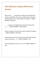 CSM 2030 Exam 2 Quizzes With Correct Answers&period;