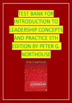Test Bank For Introduction To Leadership Concepts And Practice 5Th Edition By Peter G&period; Northouse&NewLine;
