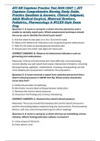 ATI RN Capstone Practice Test 2026&sol;2027 &vert; ATI Capstone Comprehensive Nursing Study Guide&comma; Practice Questions & Answers&comma; Clinical Judgment&comma; Adult Medical-Surgical&comma; Maternal Newborn&comma; Pediatrics&comma; Pharmacology & NCLEX-Style Exam Prep
