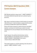 PTK Practice ABCTE Questions With Correct Answers