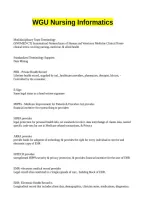 WGU Nursing Informatics Answered set&period;