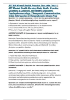 ATI RN Mental Health Practice Test 2026&sol;2027 &vert; ATI Mental Health Nursing Study Guide&comma; Practice Questions & Answers&comma; Psychiatric Disorders&comma; Psychopharmacology&comma; Therapeutic Communication&comma; Crisis Intervention & Comprehensive Exam Prep