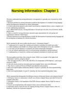 Nursing Informatics Chapter 1 latest