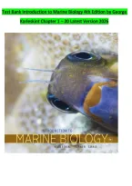Test Bank Introduction to Marine Biology 4th Edition by George Karleskint Chapter 1 &ndash; 20 Latest Version 2026