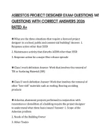 Asbestos Project Designer Exam Questions With Correct Answers&period;pdf&NewLine;&NewLine;