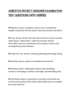 Asbestos Project Designer Complete Exam&lpar;PACKAGE DEAL&rpar;