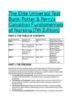 2026&sol;2027 S-Tier Test Bank&colon; Potter & Perry&rsquo;s Canadian Fundamentals of Nursing &lpar;7th Edition&rpar; &vert; Complete -Question Clinical Mastery Guide