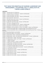 Test Bank For Essentials Of Nursing Leadership And Management&comma; 7Th Edition&comma;Sally A&period; Weiss&comma; Ruth M&period; Tappen&comma; Karen Grimley