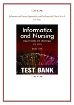 Informatics and Nursing&colon; Opportunities and Challenges 6th Edition by Jean A&period; Sewell &mdash; Test Bank