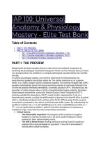 2026&sol;2027 IAP 100 Elite Test Bank&colon; Universal Anatomy & Physiology Mastery &lpar;Q&A with Mentor Rationale&rpar;