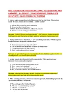 Nsg 3160 Health Assessment Exam &vert; All Questions And &NewLine;Answers &vert; A&plus; Graded &vert; Comprehensive Exam Guide &NewLine;2026&sol;2027 &vert; Galen College Of Nursing 