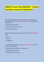 AMMO 51 Exam Prep 2026&sol;2027 &ndash; Practice Questions&comma; Answers & Explanations 
